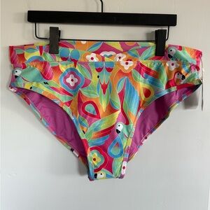 NWT Kenny Flowers The Caribbean New Classic Bikini Bottom Size XL